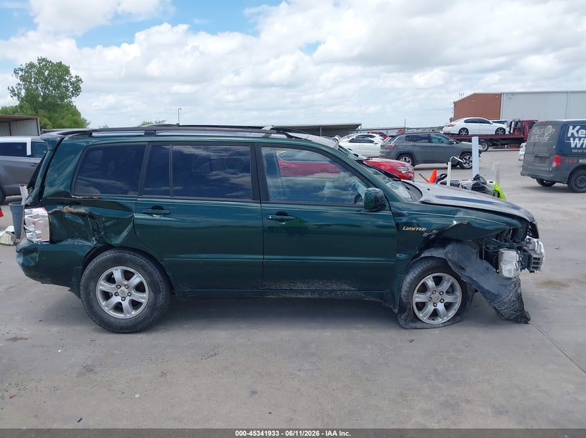 2002 TOYOTA HIGHLANDER SPORT UTILITY VEHICLE 3.0L V-6 DOHC, VVT, 220HP