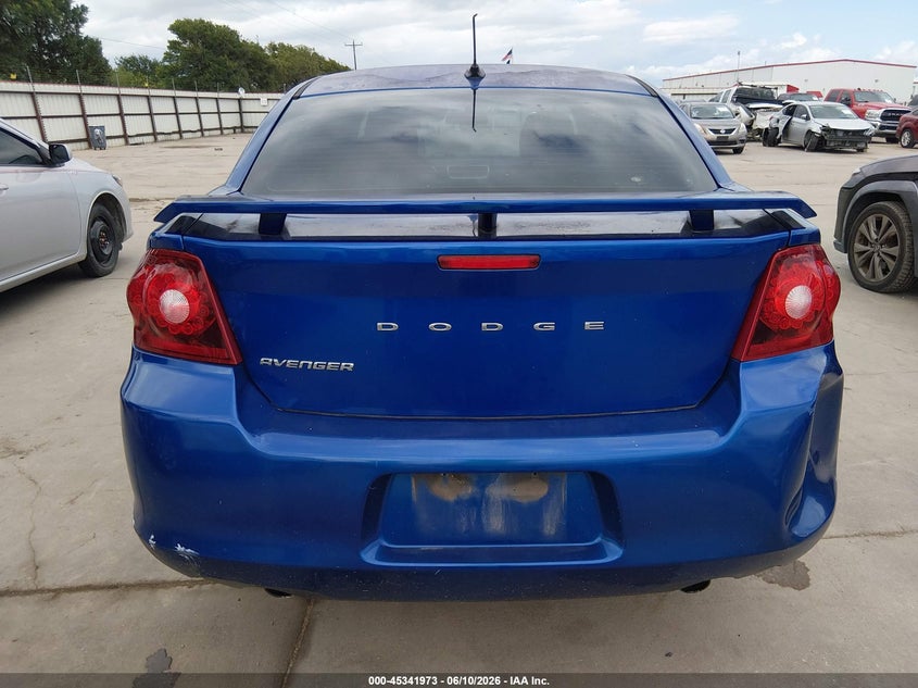 2012 Dodge Avenger Se VIN: 1C3CDZAG9CN314534 Lot: 45341973