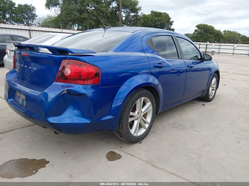 Vin: 1c3cdzag9cn314534, lot: 45839909, dodge avenger se 20124