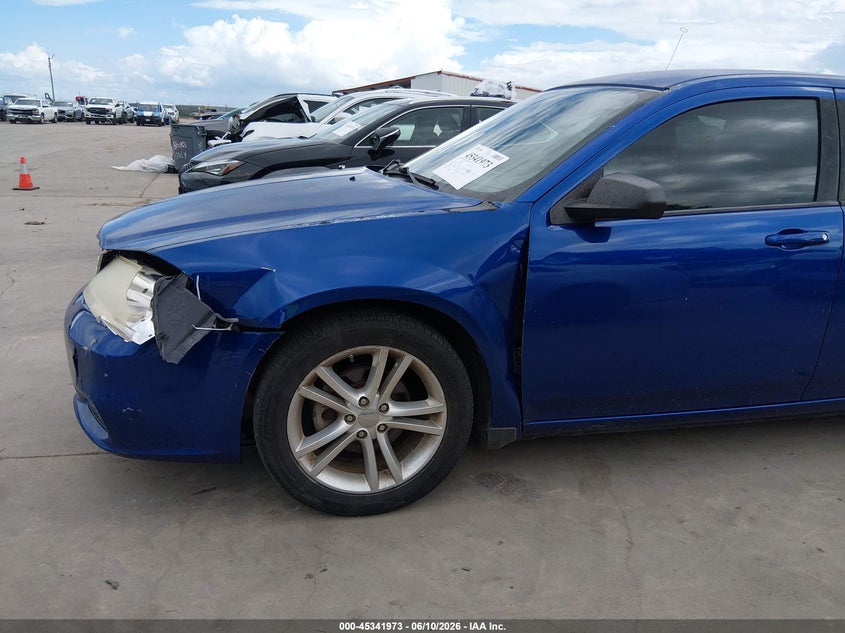 2012 Dodge Avenger Se VIN: 1C3CDZAG9CN314534 Lot: 45341973
