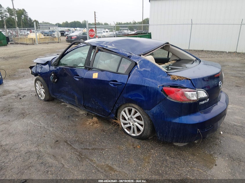 Vin: jm1bl1vf0c1513699, lot: 45839976, mazda mazda3 i touring 20123
