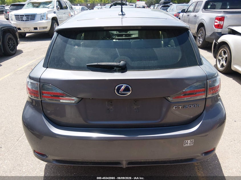 2012 Lexus Ct 200H Premium VIN: JTHKD5BH7C2097556 Lot: 45342065