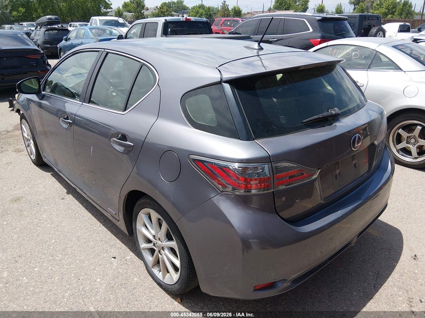Vin: jthkd5bh7c2097556, lot: 45840001, lexus ct 200h premium 20123