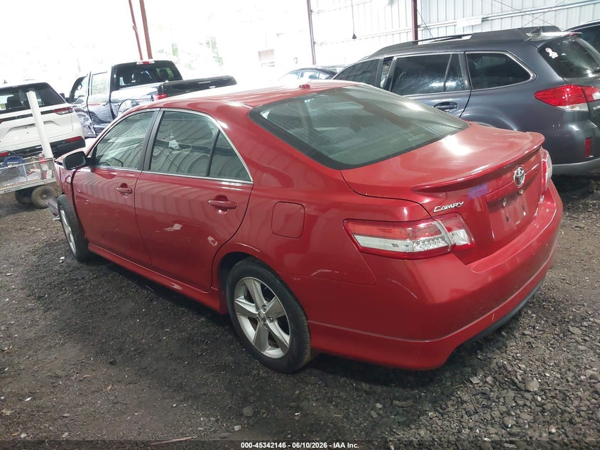 2011 TOYOTA CAMRY SEDAN 2.5L I-4 DOHC, VVT, 179HP