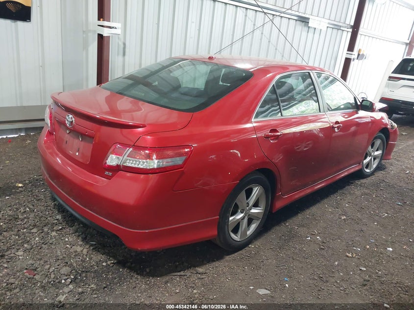 2011 TOYOTA CAMRY SEDAN 2.5L I-4 DOHC, VVT, 179HP