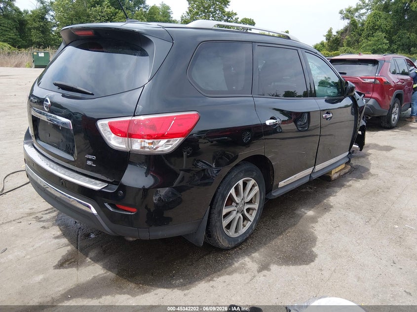Vin: 5n1ar2mm4gc634953, lot: 45840138, nissan pathfinder sl 20164