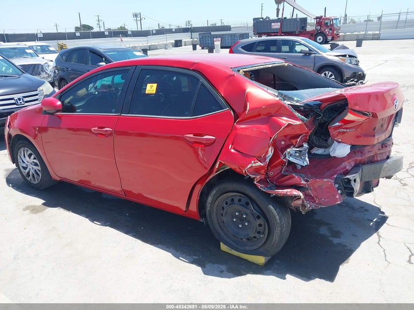 Vin: 5yfburhe9hp707584, lot: 45840627, toyota corolla le 20173