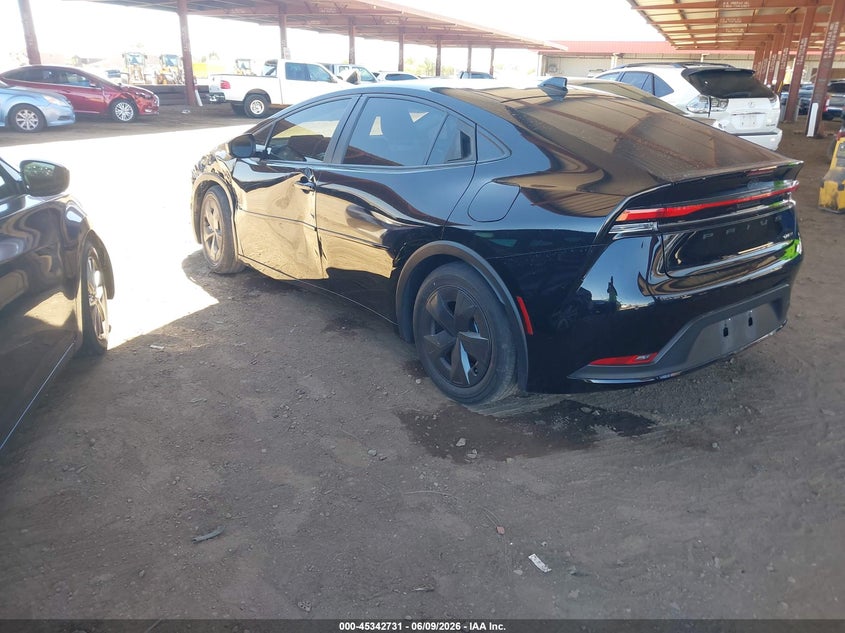 Vin: jtdacaau4r3044503, lot: 45840667, toyota prius le 20243