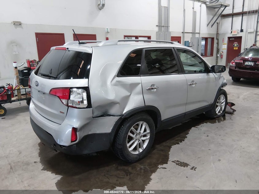 Vin: 5xyktca63eg483845, lot: 45840706, kia sorento lx 20144
