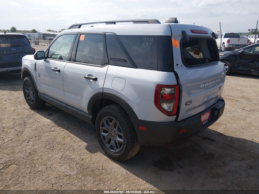 Vin: 3fmcr9bn6tre25349, lot: 45840729, ford bronco sport big bend 20263