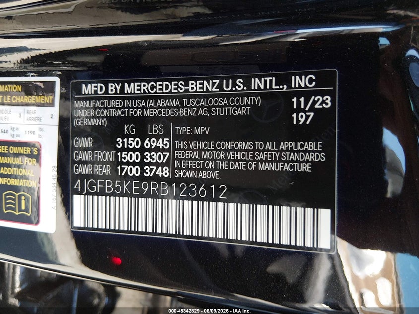 2024 Mercedes-Benz Gle 450 4Matic VIN: 4JGFB5KE9RB123612 Lot: 45342829