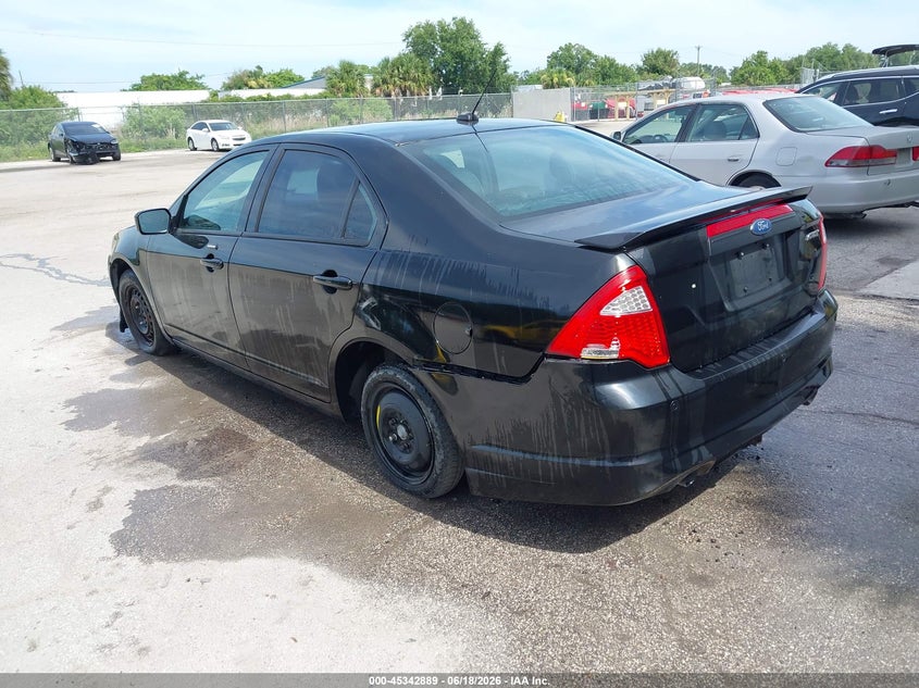 Vin: 3fahp0kc1cr254784, lot: 45840825, ford fusion sport 20123