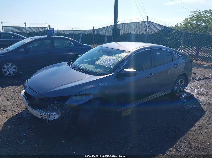 2019 Honda Civic Lx 2HGFC2F63KH600536 photo 1