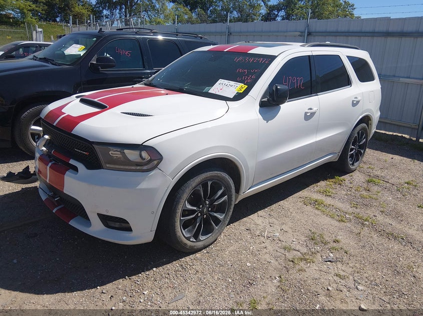 Vin: 1c4sdjct5lc380559, lot: 45840908, dodge durango r/t awd 20202