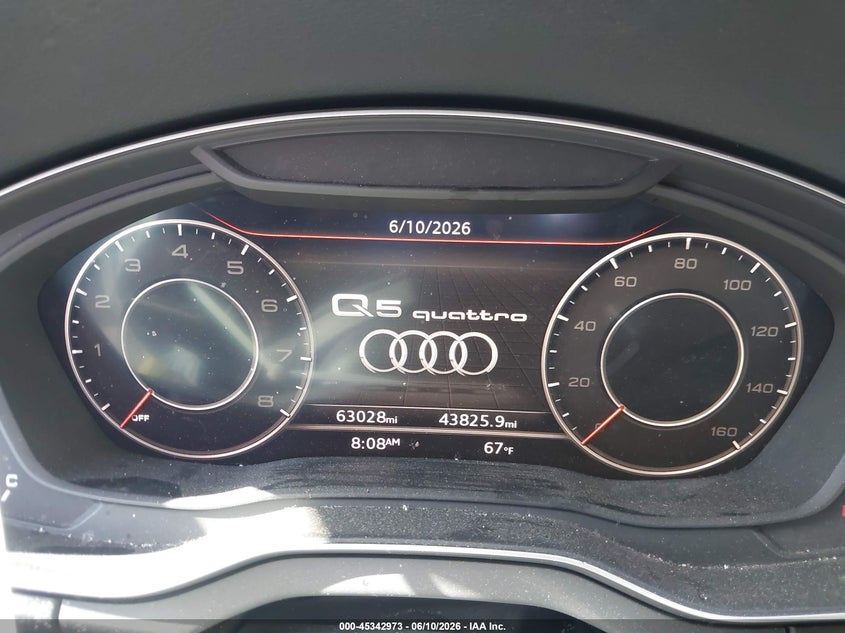 2019 Audi Q5 45 Premium VIN: WA1BNAFY4K2124223 Lot: 45342973