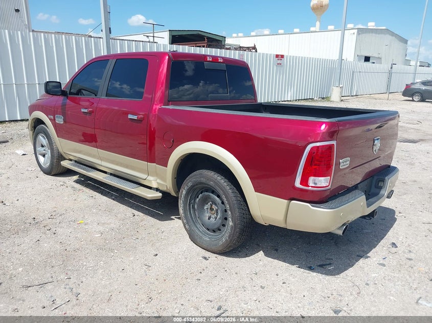 Vin: 1c6rr6pt0fs570729, lot: 45841018, ram 1500 laramie longhorn 20153