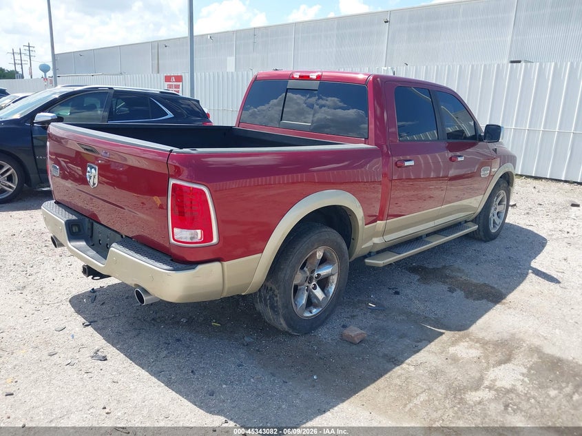 Vin: 1c6rr6pt0fs570729, lot: 45841018, ram 1500 laramie longhorn 20154