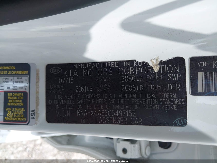 2016 KIA FORTE SEDAN 1.8L I-4 DOHC, VVT, 145HP