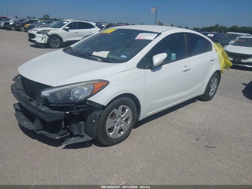 2016 KIA FORTE SEDAN 1.8L I-4 DOHC, VVT, 145HP