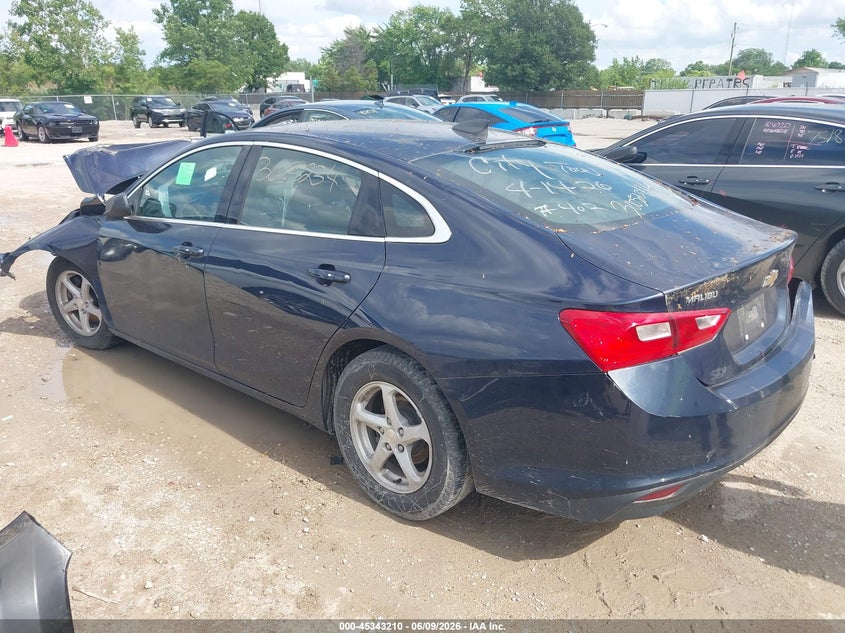 Vin: 1g1zb5st6hf100384, lot: 45841146, chevrolet malibu ls 20173