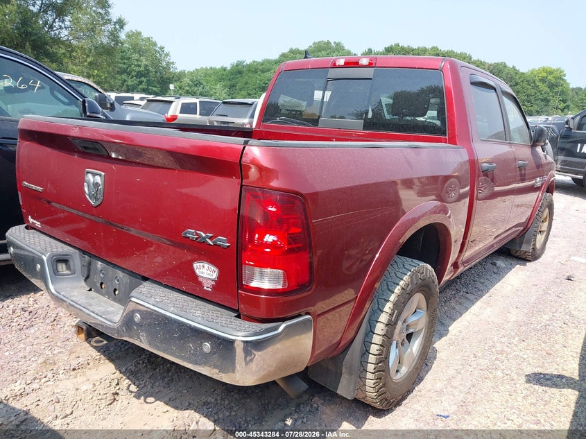 Vin: 1c6rr7lt0fs549536, lot: 45841219, ram 1500 outdoorsman 20154