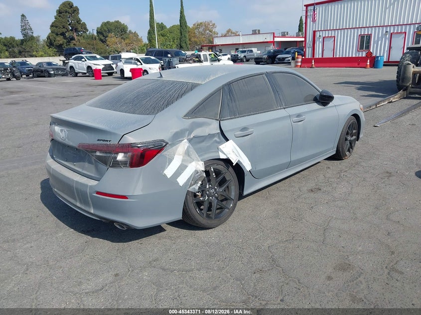 Vin: 2hgfe2f51th511714, lot: 45841307, honda civic sport 20264