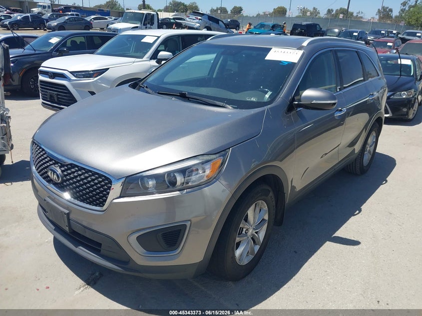 Vin: 5xypg4a33gg135262, lot: 45841309, kia sorento 2.4l lx 20162