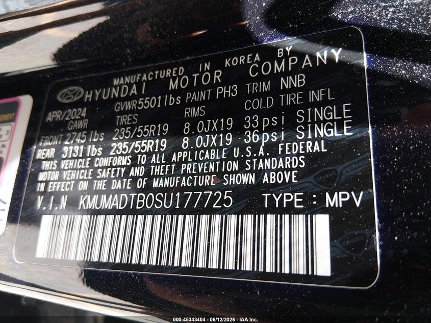 2025 Genesis Gv70 2.5T Awd VIN: KMUMADTB0SU177725 Lot: 45343404
