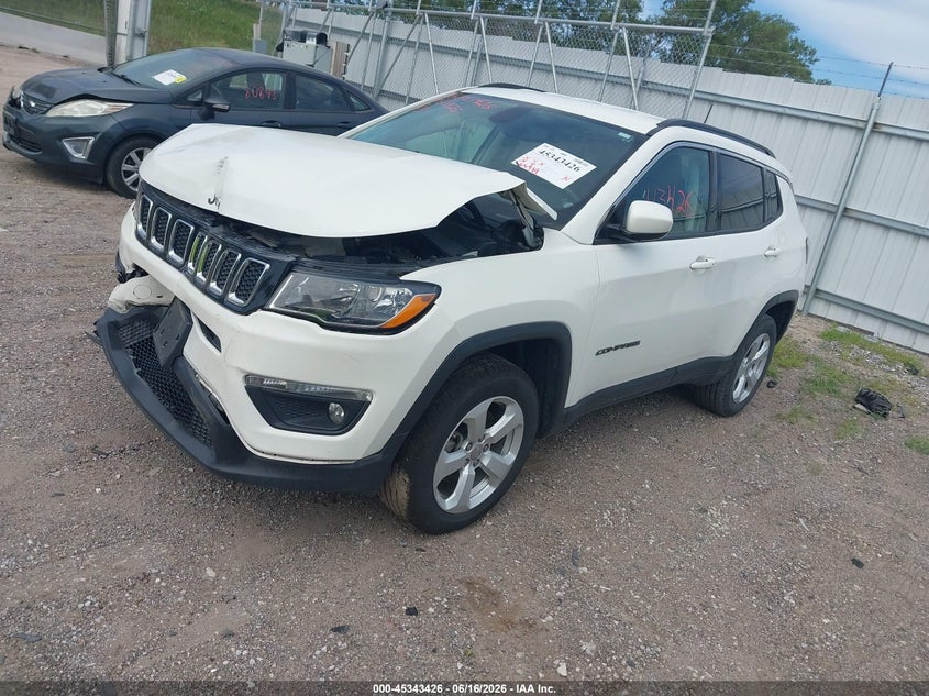 Vin: 3c4njdbb7lt100645, lot: 45841362, jeep compass latitude 4x4 20202