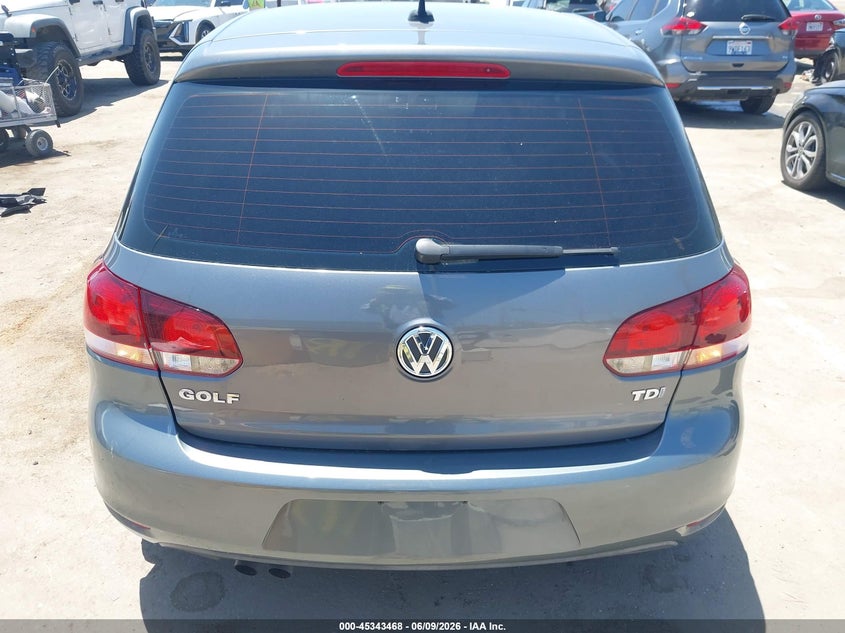 2012 Volkswagen Golf Tdi 4-Door VIN: WVWDM7AJ9CW133606 Lot: 45343468