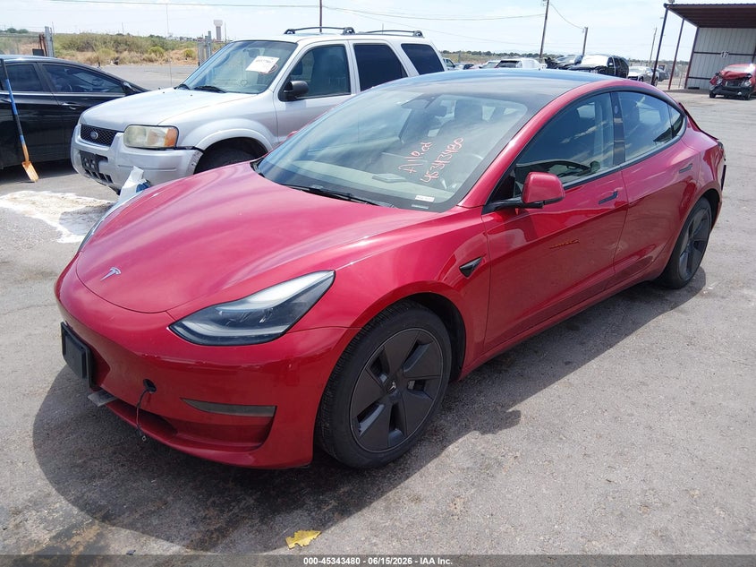 TESLA MODEL 3 2022 VIN 5YJ3E1EA2NF190656