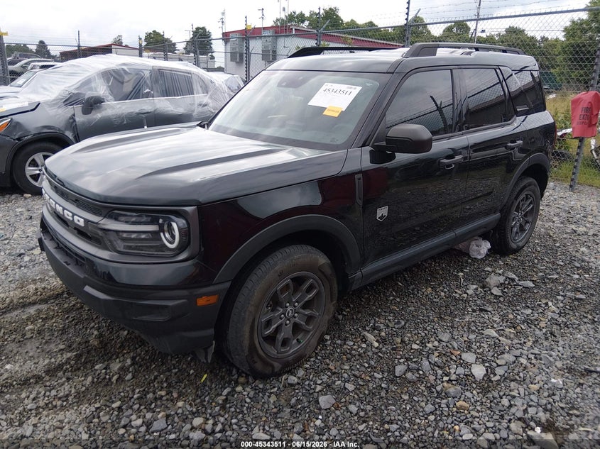Vin: 3fmcr9b66rre67862, lot: 45841447, ford bronco sport big bend 20242