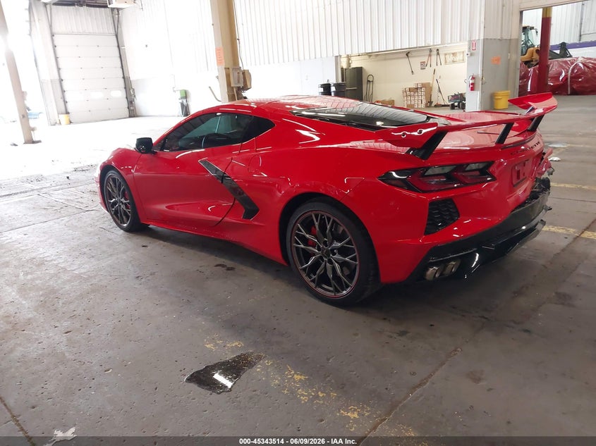 Vin: 1g1ya2d40p5137163, lot: 45841450, chevrolet corvette stingray rwd  1lt 20233