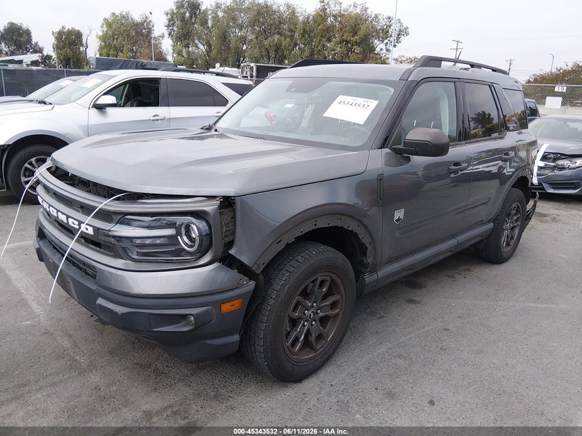 2021 Ford Bronco Sport Big Bend 3FMCR9B68MRB23331 photo 1