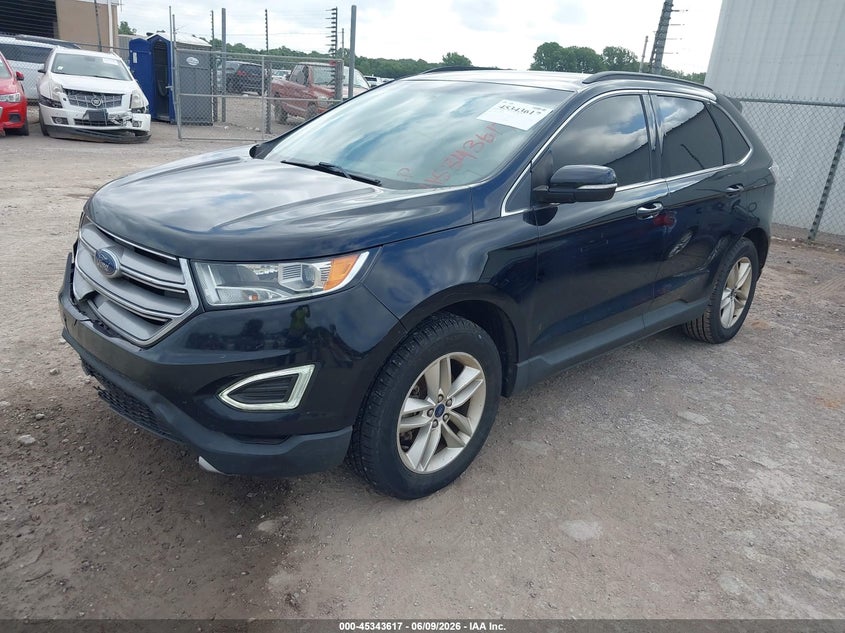 Vin: 2fmpk3j93hbc15644, lot: 45841553, ford edge sel 20172