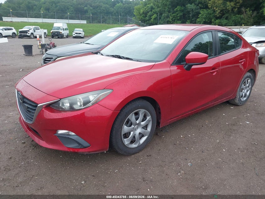 Vin: jm1bm1u77e1144365, lot: 45841721, mazda mazda3 i sport 20142