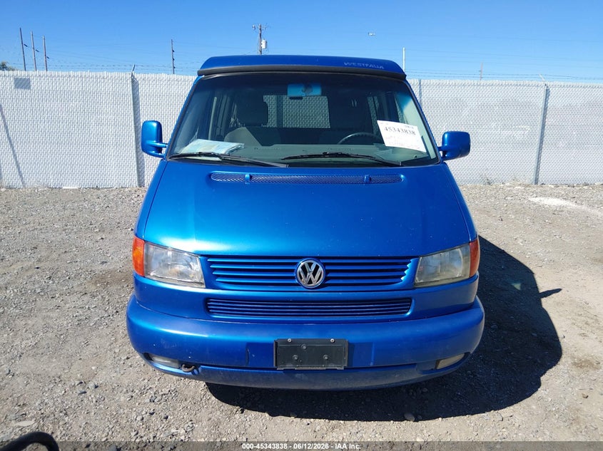 2001 Volkswagen Eurovan Mv VIN: WV2NB47051H123293 Lot: 45343838