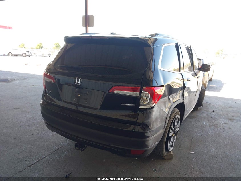 HONDA PILOT 2021 VIN 5FNYF5H20MB003847