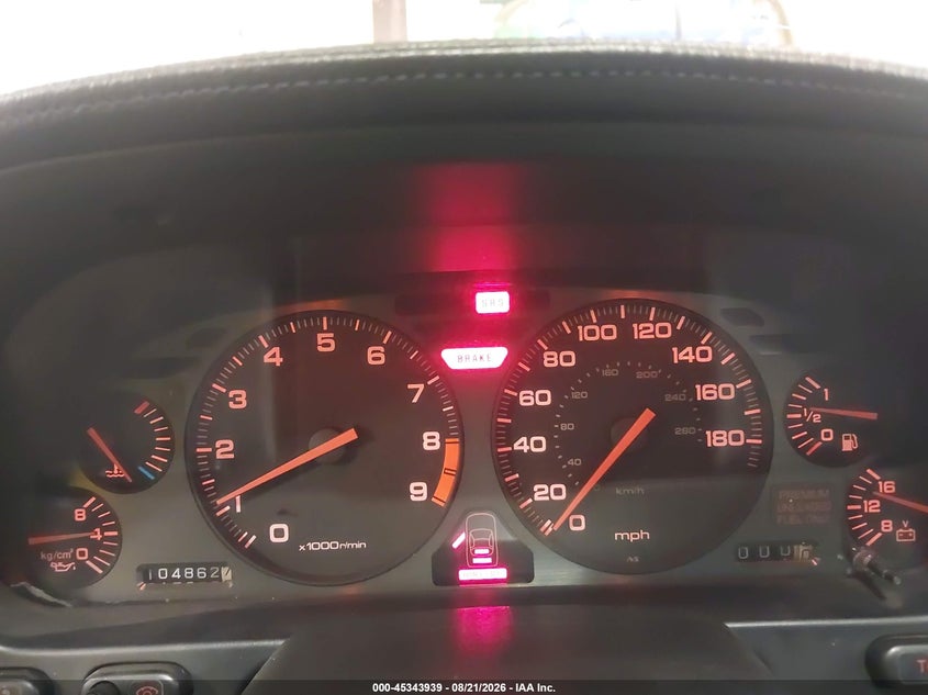 1991 ACURA NSX COUPE 3.0L V6 FI DOHC 24V F4