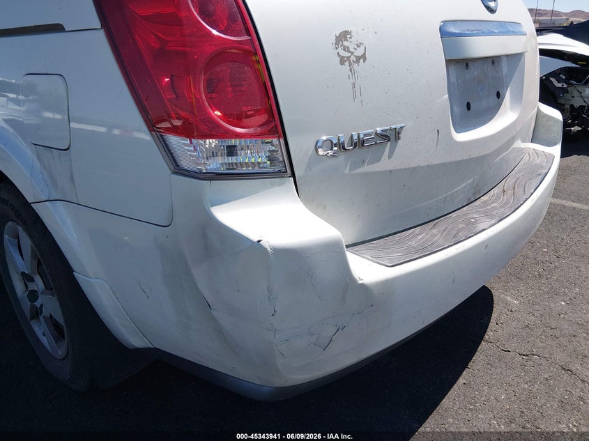 2008 Nissan Quest 3.5 VIN: 5N1BV28U48N116759 Lot: 45343941