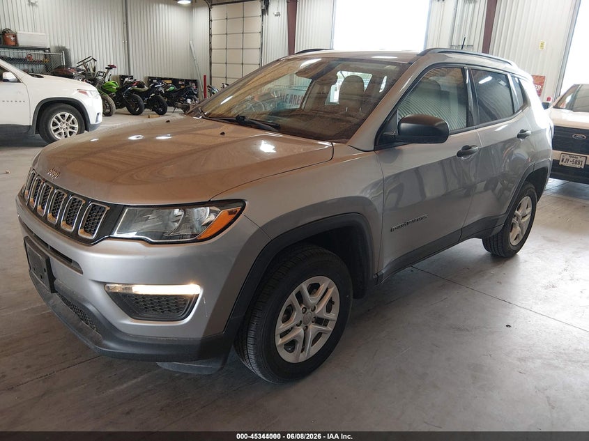 Vin: 3c4njdab4jt422805, lot: 45841936, jeep compass sport 4x4 20182