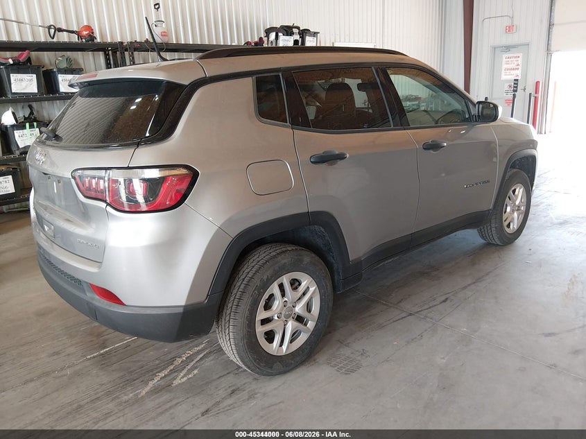 Vin: 3c4njdab4jt422805, lot: 45841936, jeep compass sport 4x4 20184