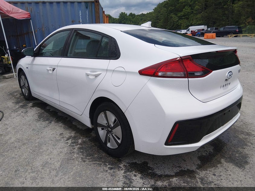 Vin: kmhc65lc3ju101120, lot: 45842388, hyundai ioniq hybrid blue 20183