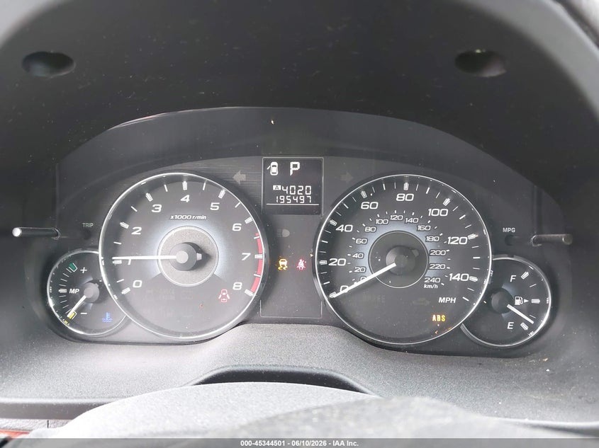 2010 SUBARU OUTBACK auction photo 7
