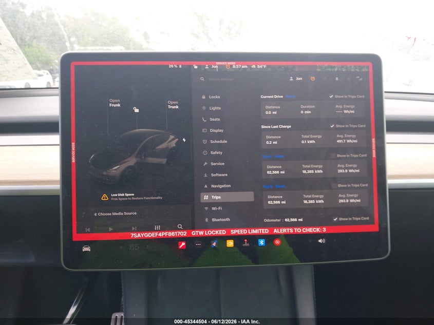 2023 TESLA MODEL Y auction photo 7