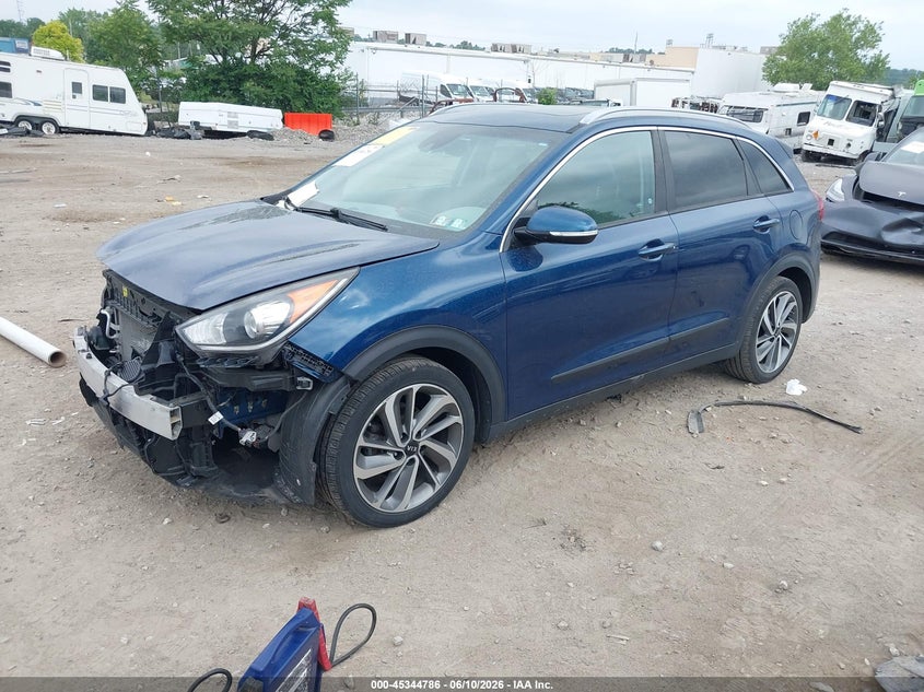 Vin: kndce3lc6k5356917, lot: 45842733, kia niro touring 20192
