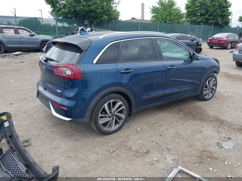Vin: kndce3lc6k5356917, lot: 45842733, kia niro touring 20194