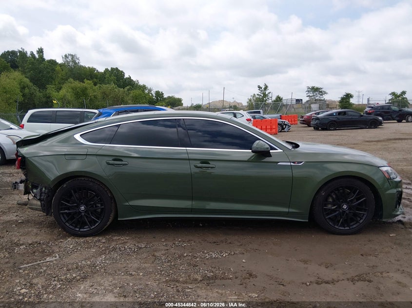 2022 Audi A5 Sportback Premium 45 Tfsi S Line Quattro S Tronic VIN: WAUDACF53NA013262 Lot: 45344842