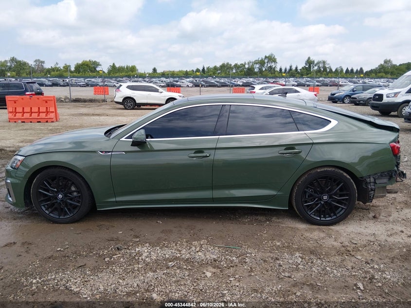 2022 Audi A5 Sportback Premium 45 Tfsi S Line Quattro S Tronic VIN: WAUDACF53NA013262 Lot: 45344842
