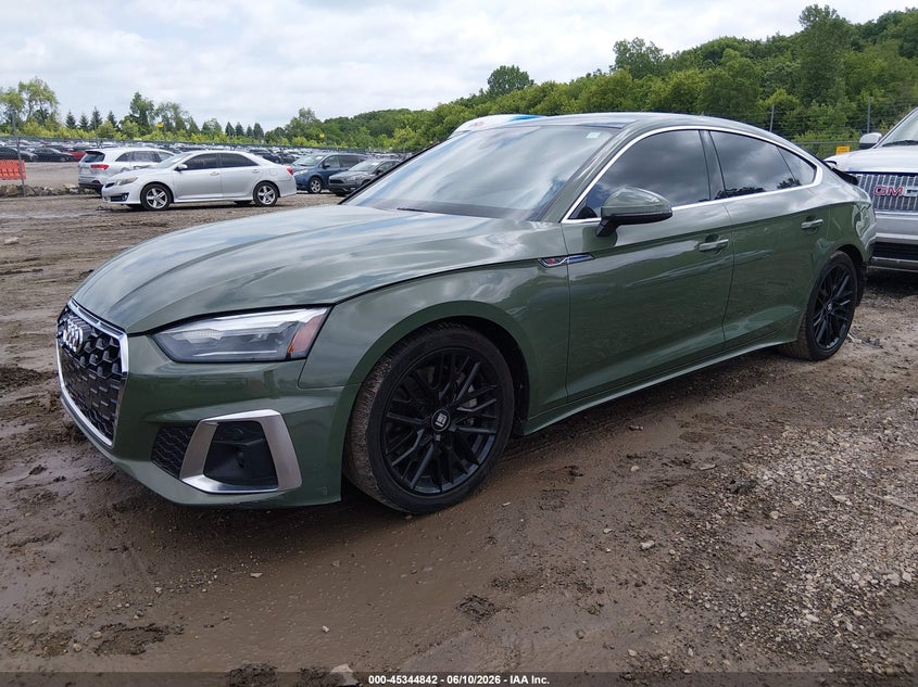 Vin: waudacf53na013262, lot: 45842789, audi a5 sportback premium 45 tfsi s line quattro s tronic 20222